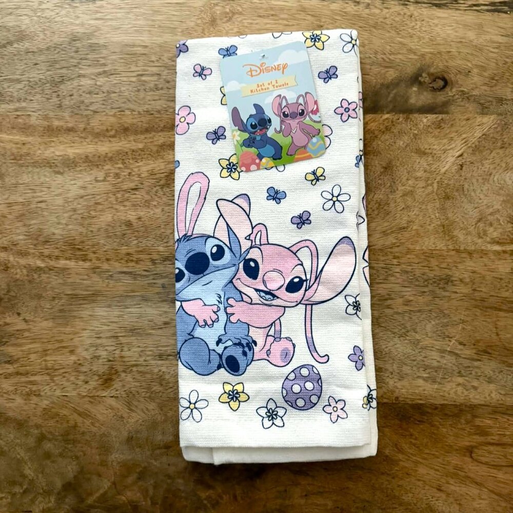 NEW 2Pk Easter Stitch & Angel Kitchen Towels